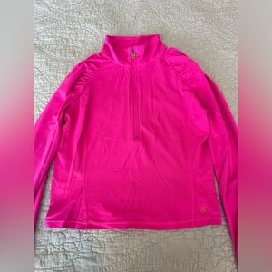 💕 Lilly Pulitzer Luxletic cropped half-zip pullover